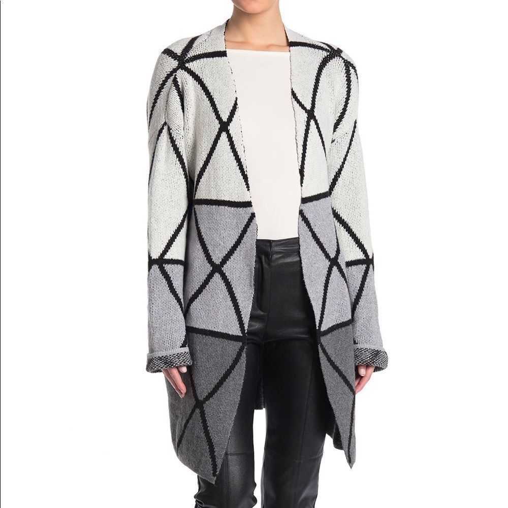NWT Joseph A Ombre Grid Sweater - Picture 1 of 2